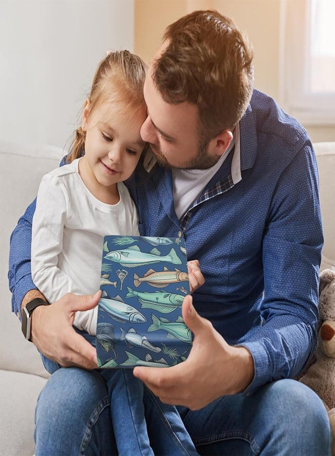AircooL Sea Fish Wrapping Paper, Ocean Sea Realistic Plenty of Fish Mackerel Fly Fishing Away Wrapping Paper, 6 Sheets Folded Flat 20x28 Inches per Sheet, For Fishing Enthusiast Birthday Baby Shower - Image 4